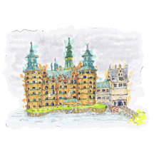 Frederiksborg Castle in Hillerød, Denmark