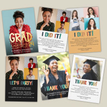 2024 Bold colorful graduation