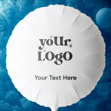 Minimalist Logo and Text Business Balloon