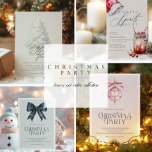 Christmas party invitations