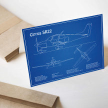 Greeting Cards - Airplanes Blueprints