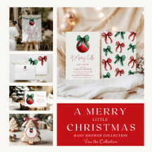 A Merry Little Christmas Baby Shower Collection