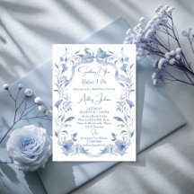 Something blue vintage ribbon floral bridal shower