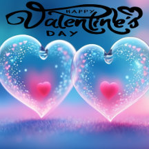 Unique Valentines Abstract Marble Liquified Art