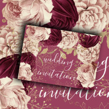 Pink Burgundy Roses Gold Event 