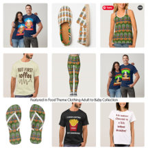 Food Theme Clothing Adult to Baby