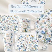Rustic Spring Wildflowers Pattern