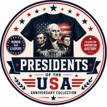 America 250 Presidents T-Shirts