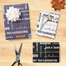 Halloween Modern Typography 