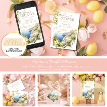 Mediterranean Italy Positano Italian Bridal Shower