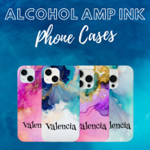 Alcohol AMP Ink Watercolor iPhone Cases
