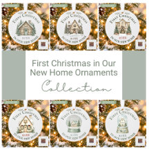 First Christmas in Our New Home Ornaments
