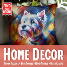 Home Decor: Dog Breed Pillows & Linens