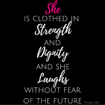 She Is Clothed - Proverbs 31:25