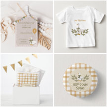 Silly Goose Yellow Gingham Birthday Party