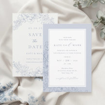 Delicate Blue Floral Wedding Collection