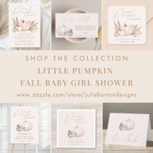 Little Pumpkin Fall Baby Girl Shower