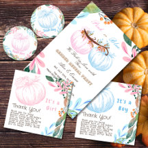 Pink or Blue Pumpkin Gender Reveal