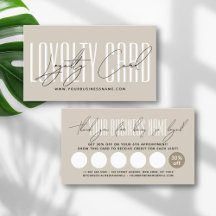 Loyalty card design