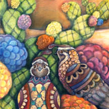 Two Happy Quail