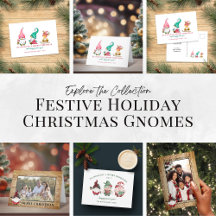 Festive Holiday Christmas Gnomes