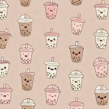 Personalized Neutral Cute Milky Buuble Tea