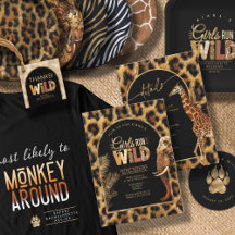 Girls Run Wild Safari Bachelorette Party Supplies