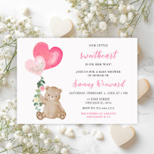 Valentine Bear Pink Heart Collection