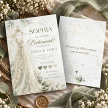 Sage Green Botanical Romantic Wedding