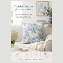 Coastal Hydrangea Gifts & Elegant Home Decor