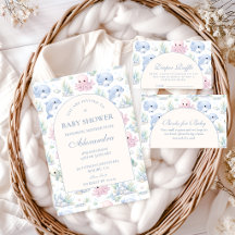 Watercolor Sea Life Elegant Baby Shower