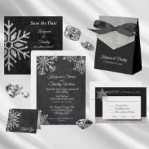 Diamond Snowflakes Winter Wedding Collection