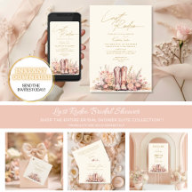 Last Rodeo Boots Floral Cowgirl Bridal Shower