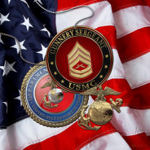 USMC Gunnery Sergeant 3D Art by Serge Averbukh