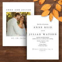 Daytime White Modern Minimalist Wedding