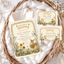 Custom Woodland Honey Bee Baby Shower