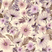 Floral | Vintage Peach And Pink Floral 