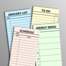 Magnetic Kitchen Notepad Collection