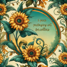 Sunflowers Sellers Packing Trio