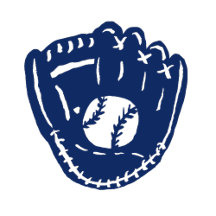 Custom Blue and White Baseball Theme Reunion