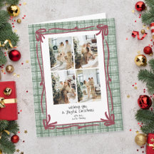 Vintage Green Plaid Christmas Collection