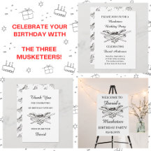 Celebrate your birthday with the Three Musketeers!