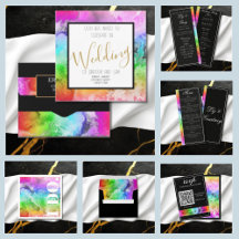 Rainbow Alcohol Ink Watercolor