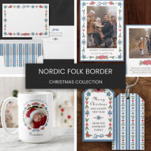 Red & Blue Swedish Folk Art Christmas