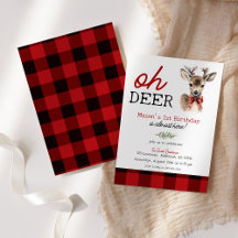 Christmas Baby Deer Birthday Collection 