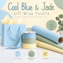 Cool Blue & Jade Gift Wrap Palette