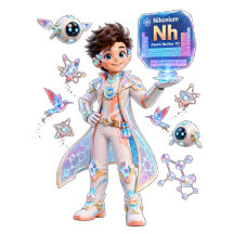 Nihonium (Nh) –  ATOMIVRA™ Collection
