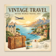 Vintage Travel Collection | Retro World Travel Art