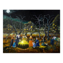 Halloween postcards