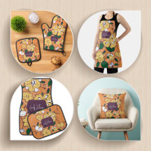 Golden Bloom Garden – Custom Orange Floral Name